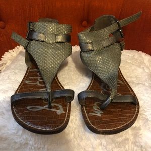 Sam Edelman Silver Thong Sandal